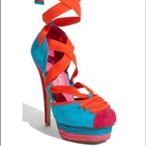 Jeffery Campbell Monroe Lace up pump!!